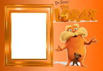 Indskriften på rammen: Lorax