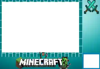 Indskriften på rammen: Minecraft
