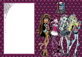 Indskriften på rammen: Monster High