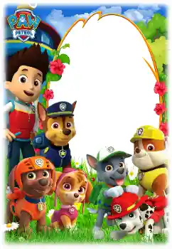Indskriften på rammen: PAW Patrol