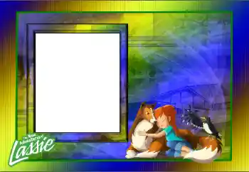 Indskriften på rammen: The New Advantures of Lassie