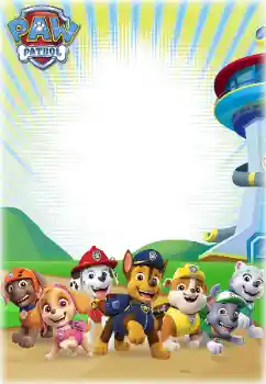 Indskriften på rammen: PAW Patrol