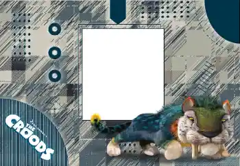 Indskriften på rammen: Croods