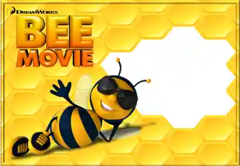 Indskriften på rammen: Bee Movie