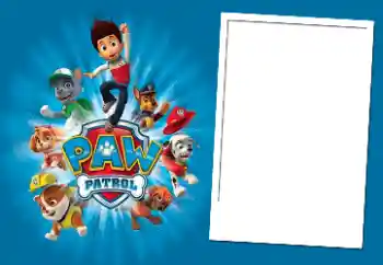 Indskriften på rammen: PAW Patrol