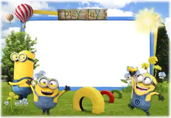 Indskriften på rammen: Play Day