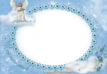 Indskriften på rammen: My angel