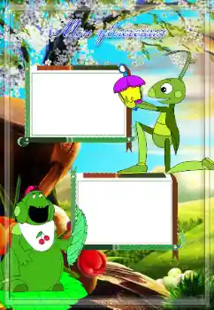 Indskriften på rammen: My hobbies