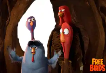 Indskriften på rammen: Free Birds