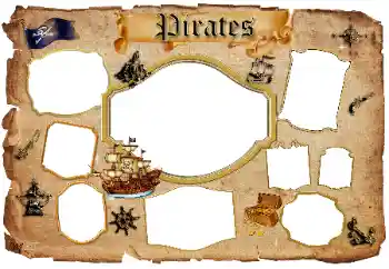 Indskriften på rammen: Pirates
