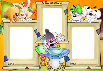 Indskriften på rammen: Jeg spiser