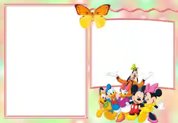 Indskriften på rammen: Invitation til fødselsdag! Indskriften på rammen: Invitation til fødselsdag!