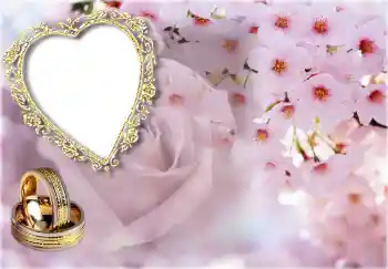 Indskriften på rammen: Bryllupsinvitation