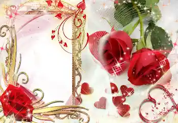 Indskriften på rammen: Bryllupsinvitation