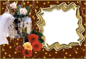 Indskriften på rammen: Bryllupsinvitation Indskriften på rammen: Bryllupsinvitation