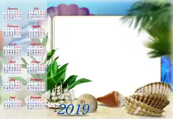 Photo Effect fra kategori Kalendere № 143710. Indskriften på rammen: 2019