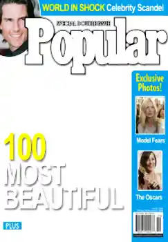 Indskriften på rammen: Popular