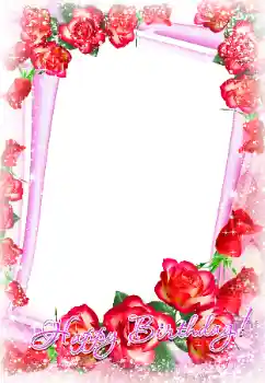 Indskriften på rammen: Tillykke med fødselsdag! Indskriften på rammen: Tillykke med fødselsdag!