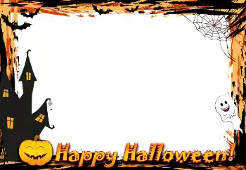 Photo Effect fra kategori Forskellige helligdage № 154389. Indskriften på rammen: Happy Halloween