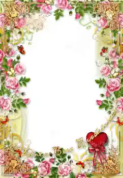 Indskriften på rammen: Glad Valentinsdag!