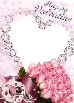 Photo Effect fra kategori Postkort til Valentinsdag № 1433. Indskriften på rammen: Glad Valentinsdag!